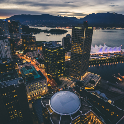 aerial image of Vancouver